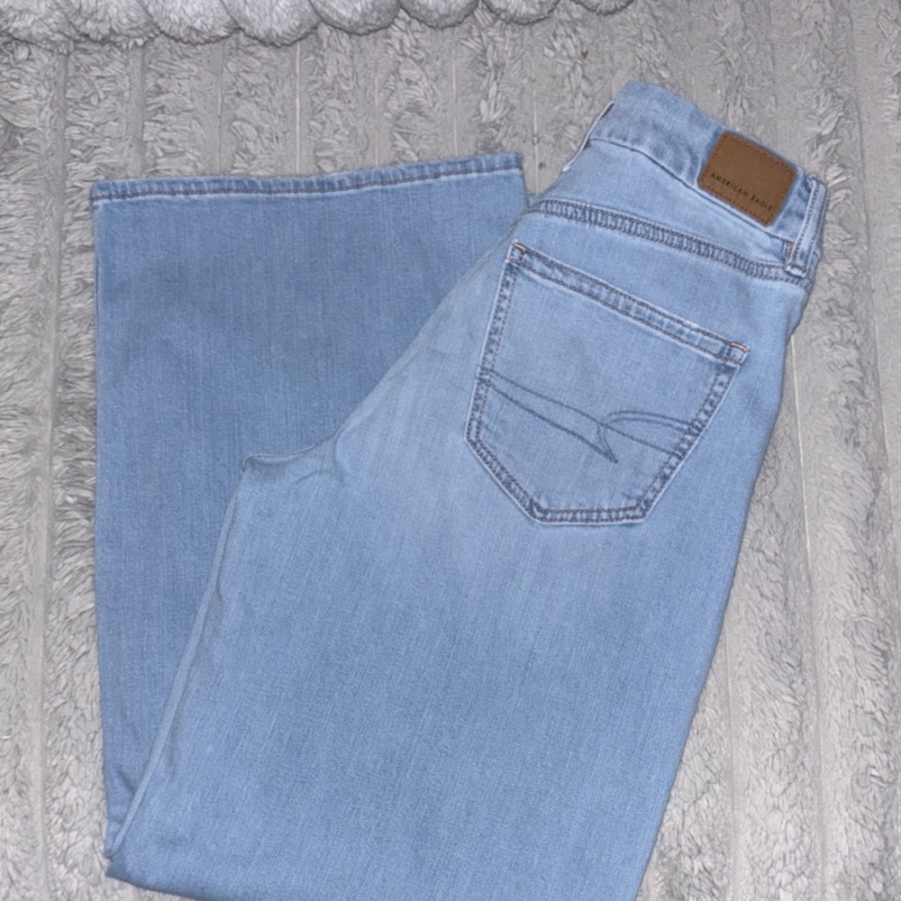 American eagle curvy wide led jeans size 0 💙👖